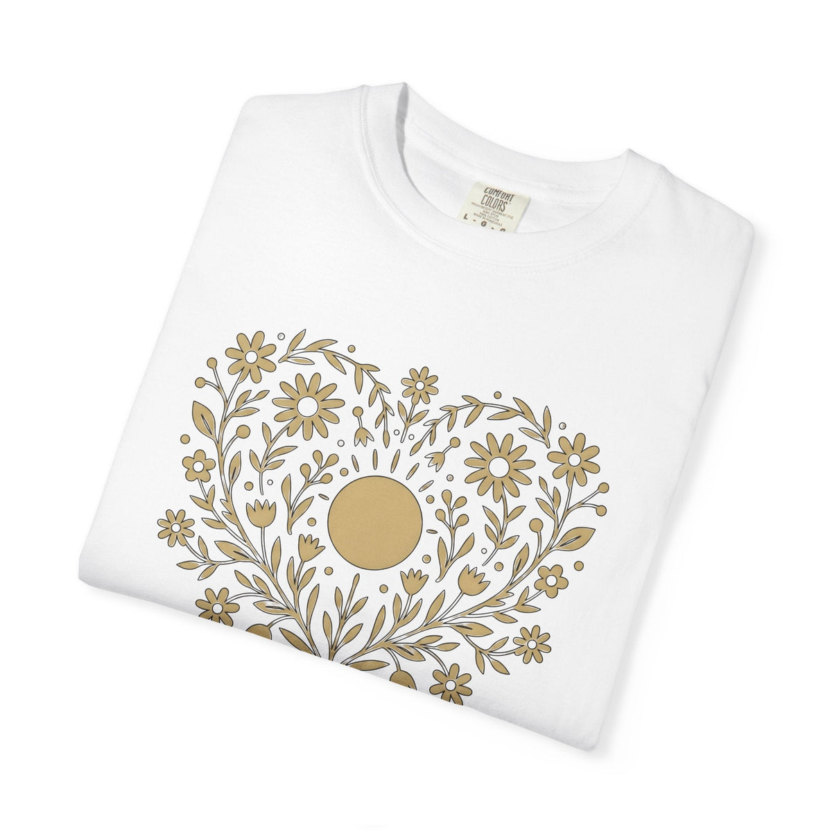 Heart Floral Sun Shirt St Valentine's Day Botanical Unisex product image 5