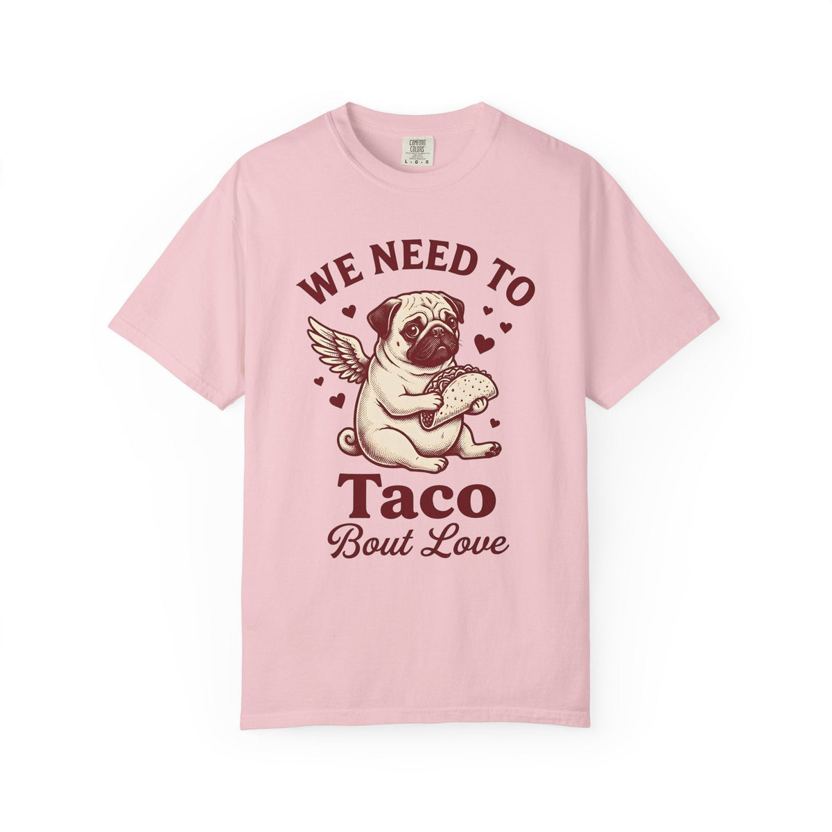 Pug Taco Shirt Valentines Day Dog Gift Women Vintage Tee product image 3