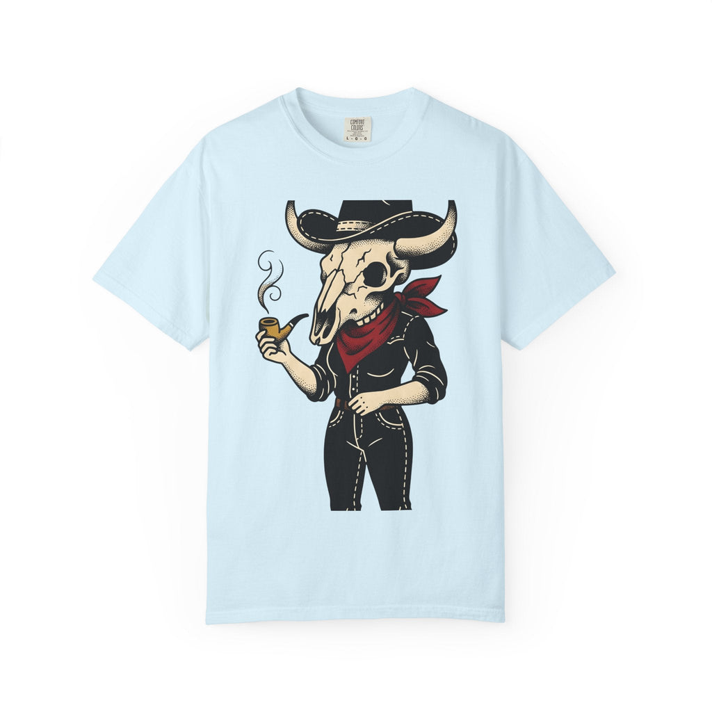 Skull Cowboy Shirt Cowgirl Country Gift for Women Line Art product image 2