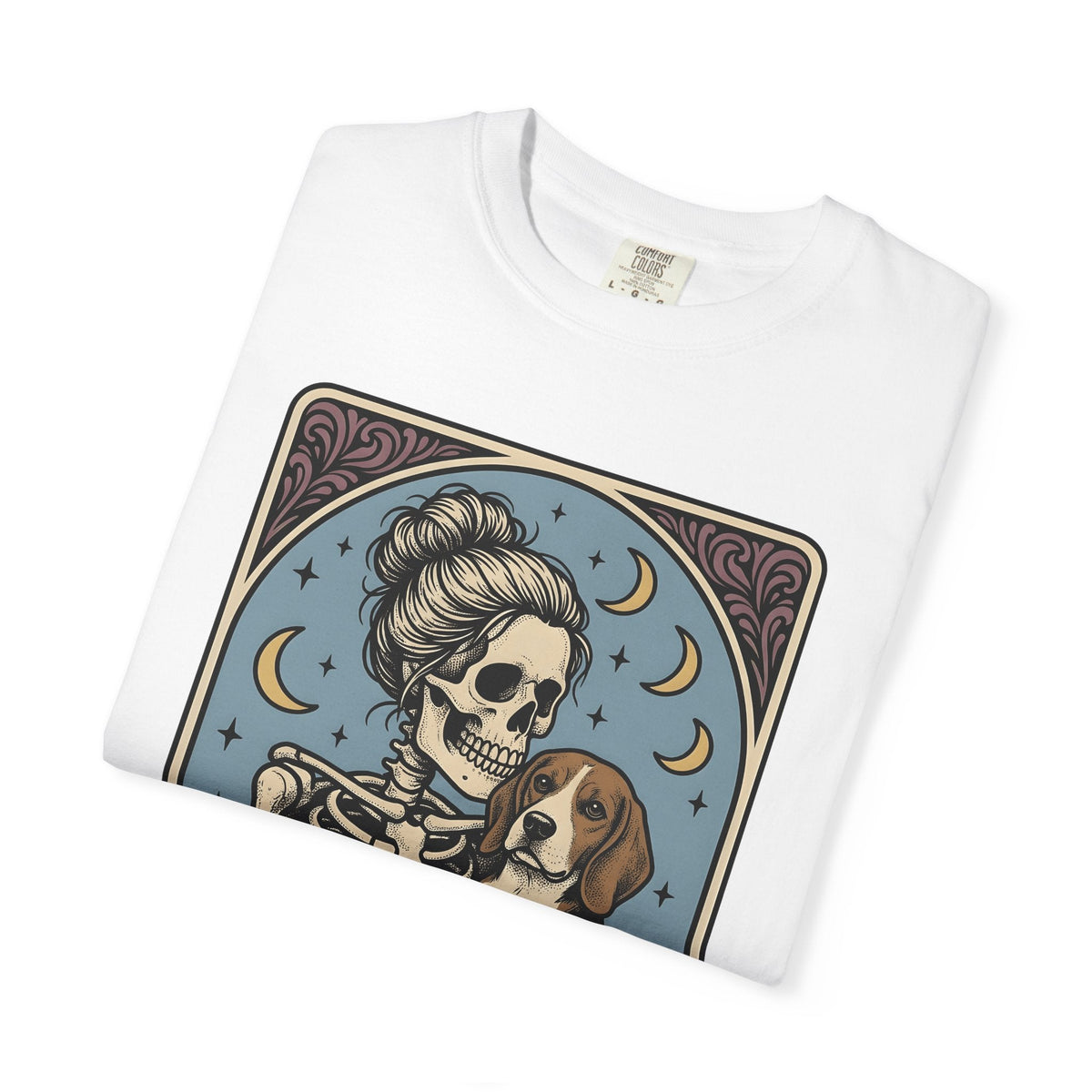 Skeleton Woman Beagle Vintage T-Shirt – Halloween Dog Mom product image 6