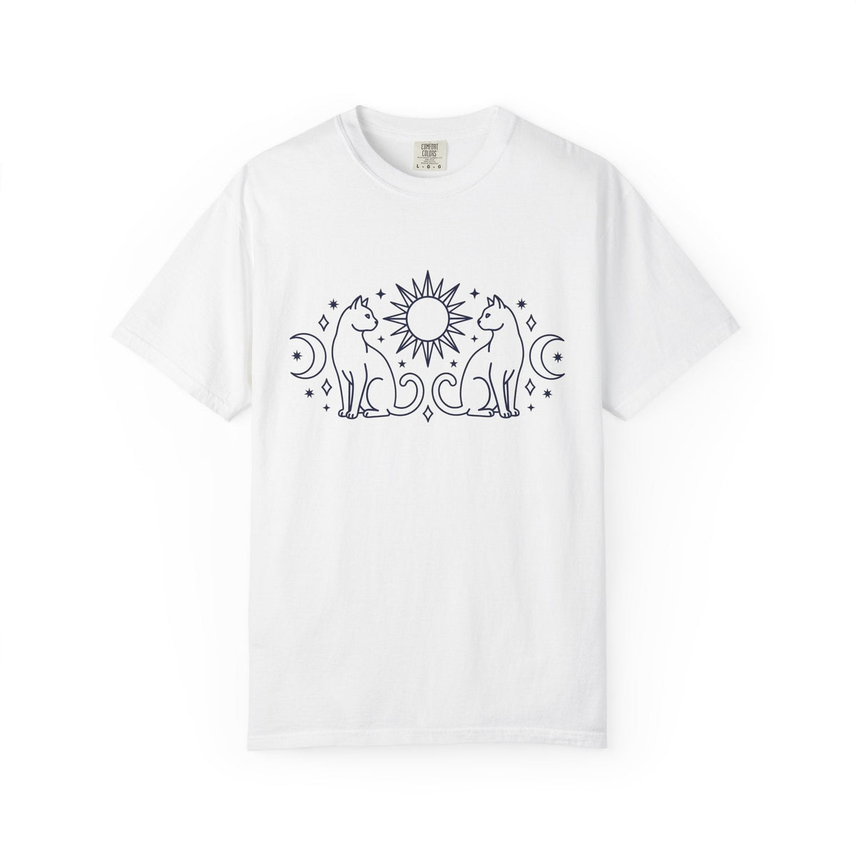 Magical Cats Shirt Cat Astrology Unisex Gift Outline Tee product image 1
