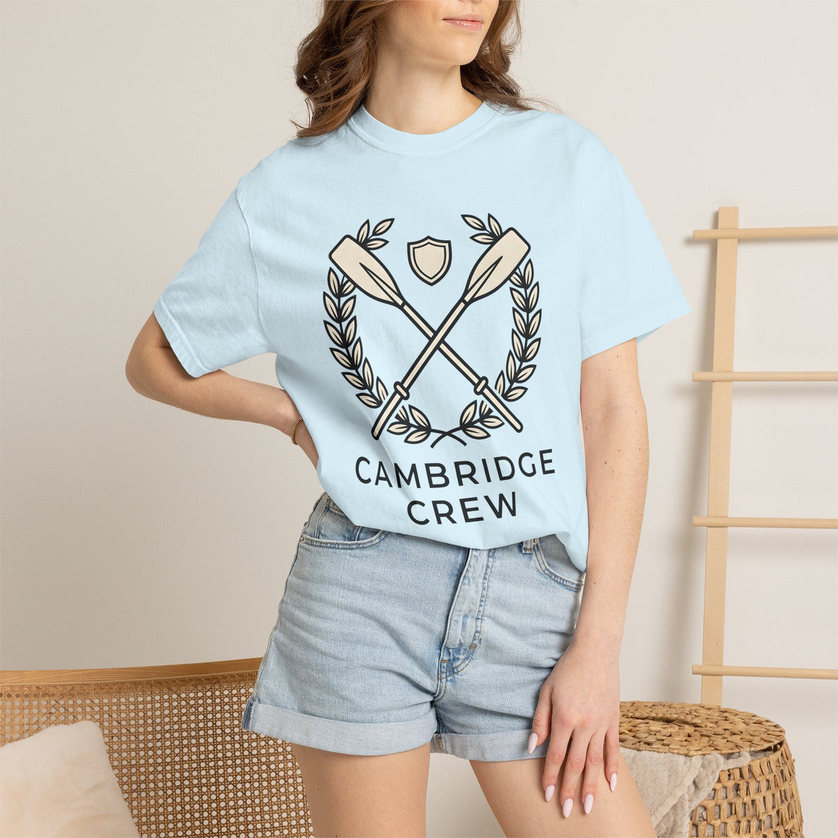 Crossed Paddles Shirt Rowing Squad Unisex Gift Line Art Tee product image 9