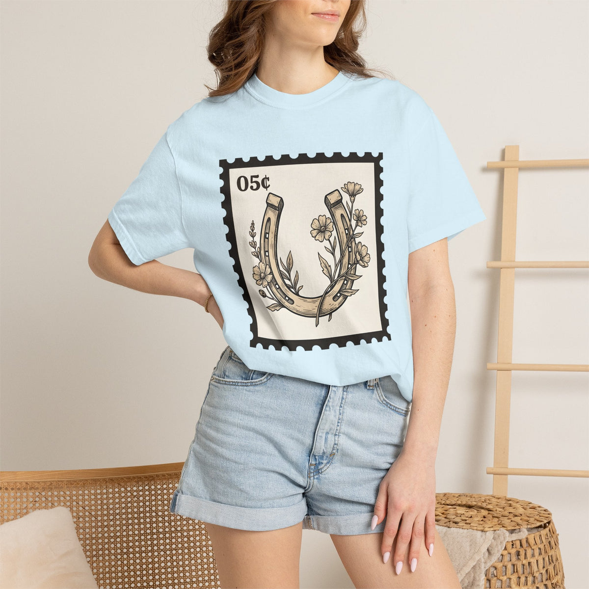 Horseshoe Floral Shirt Cowgirl Western Gift Women Boho Tee product image 9