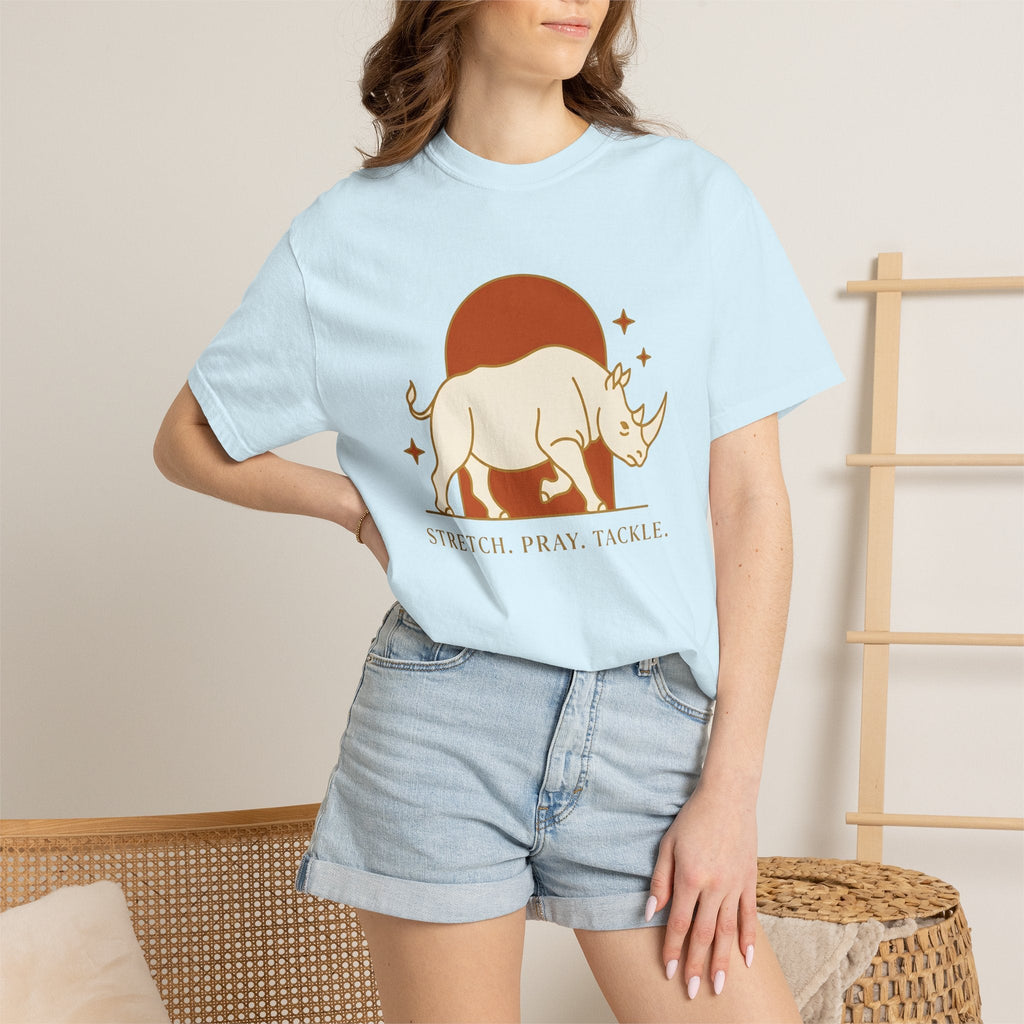 Rhino Art Shirt Sports Training Unisex Gift Plain Tee product image 9