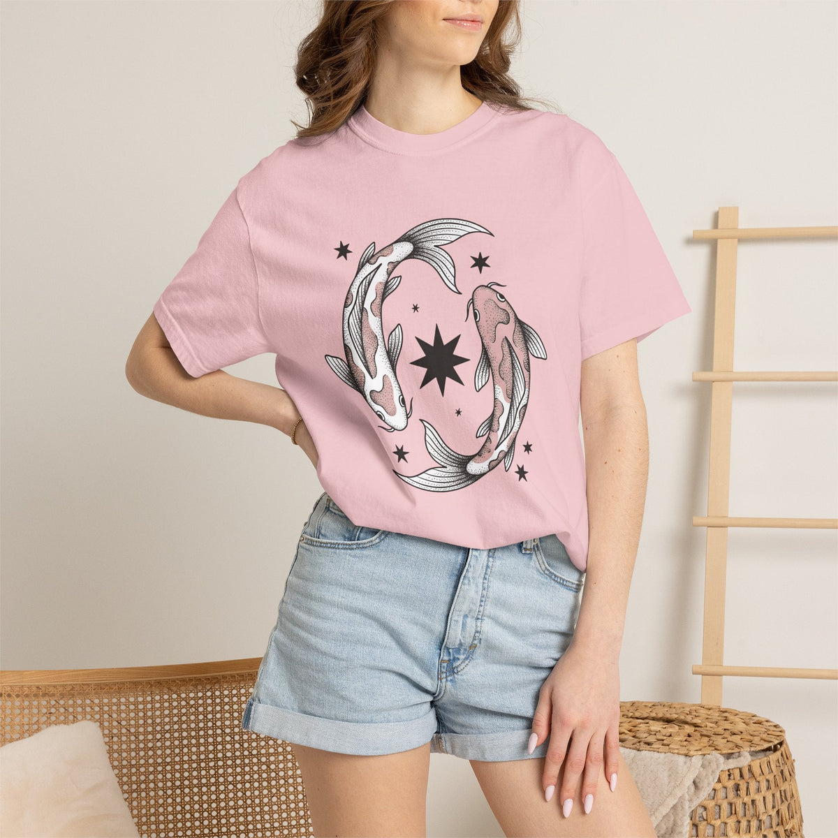 Koi Fish Shirt Animals Astrology Unisex Gift Neo product image 12