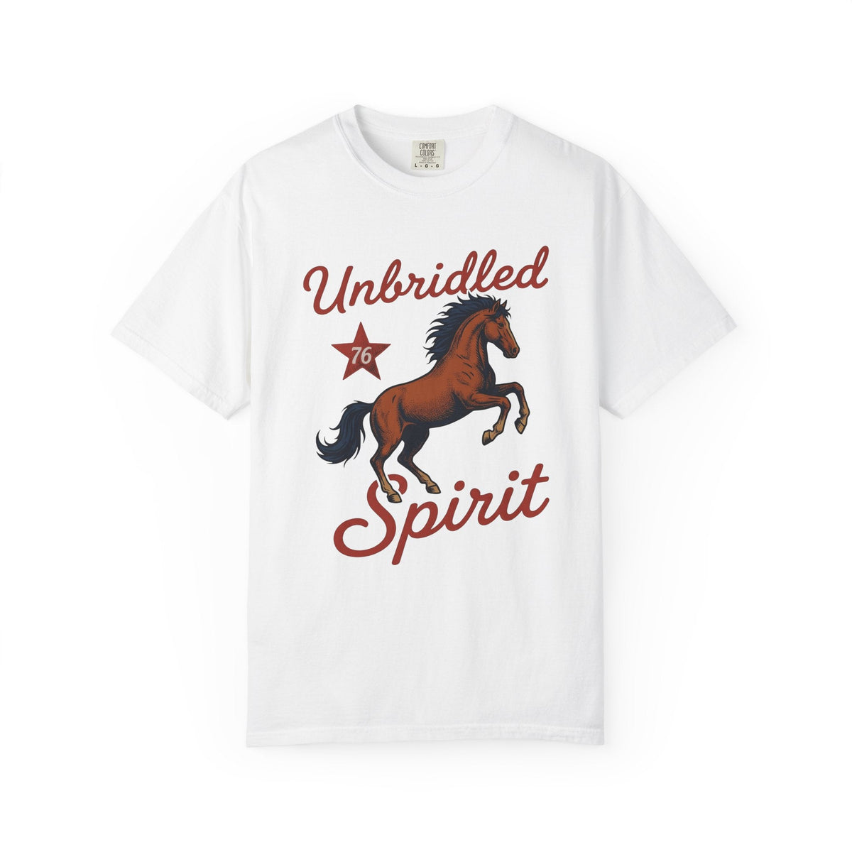 Bucking Horse Shirt America Flag Unisex Gift Retro Tee product image 1