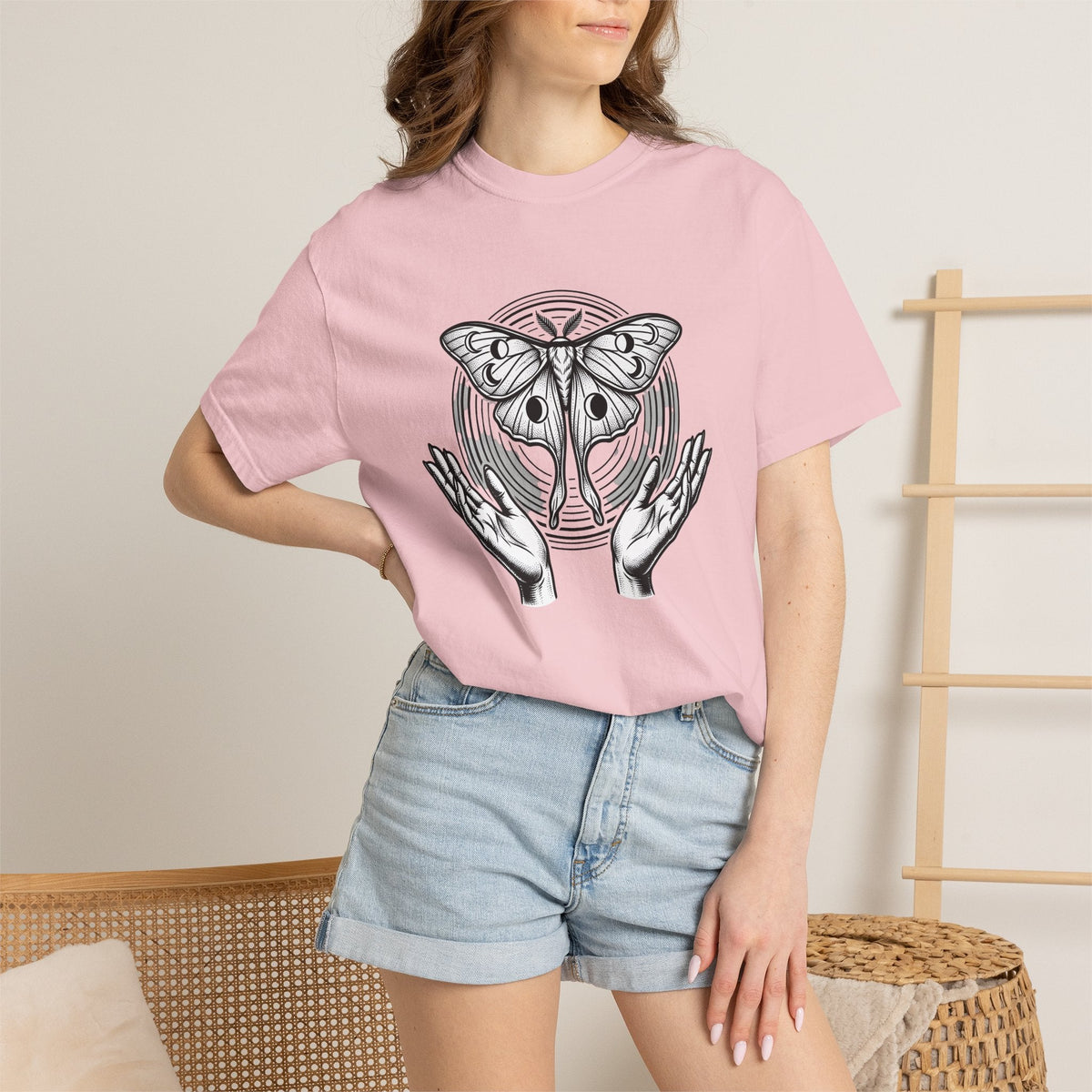 Luna Butterfly Shirt Boho Chic Metaphysical Unisex Gift product image 12