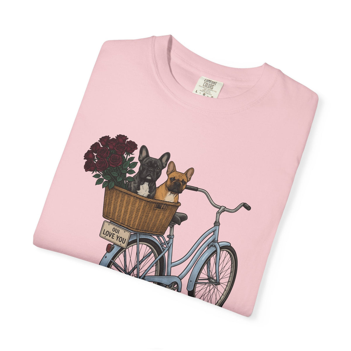 Frenchie Bike Shirt Valentines Day Puppy Gift Women Rustic product image 11