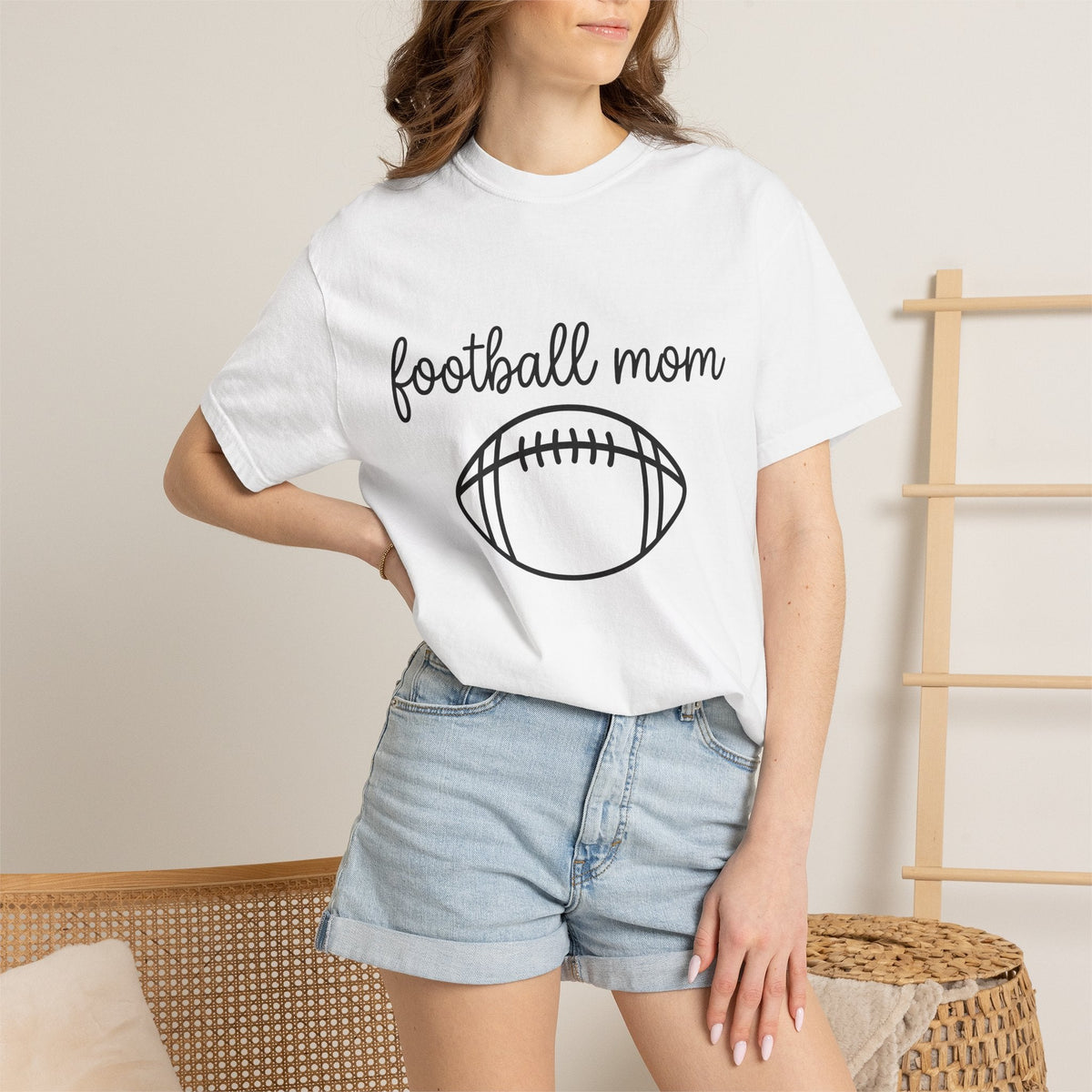 Game Ball Shirt Moms Exercise Gift for Women Crisp Tee product image 6
