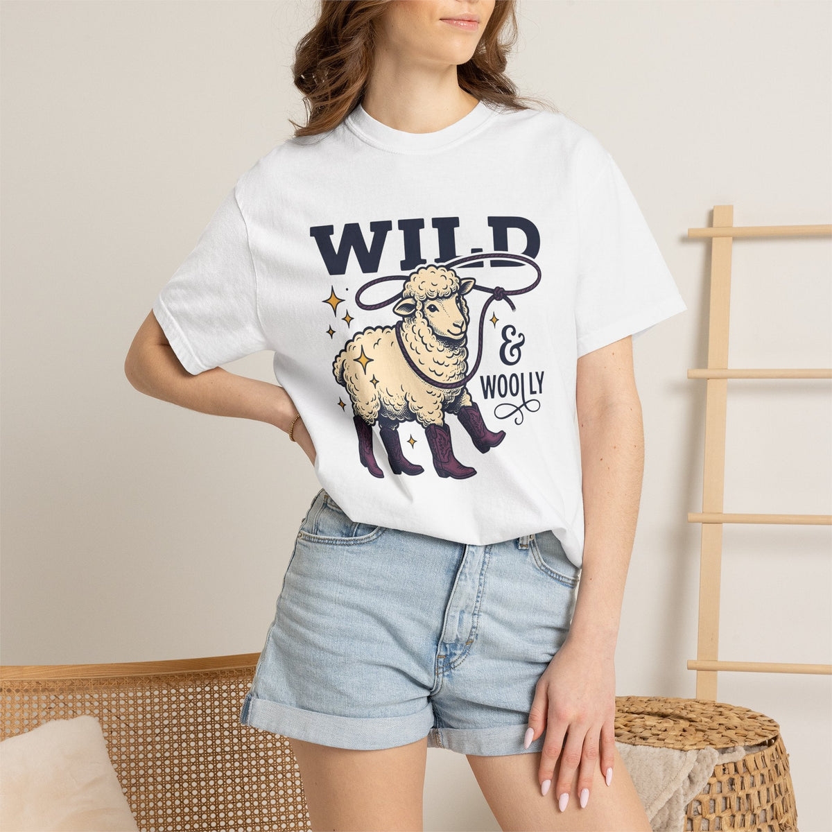 Lamb Cowboy Boot Shirt Cowgirl Ranch Gift Women Nostalgic product image 6