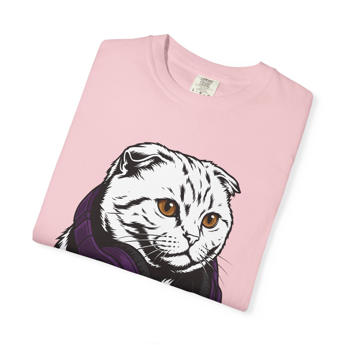 Cat Headphones Shirt Music Gift Women Bold Graphic Tee product image 11