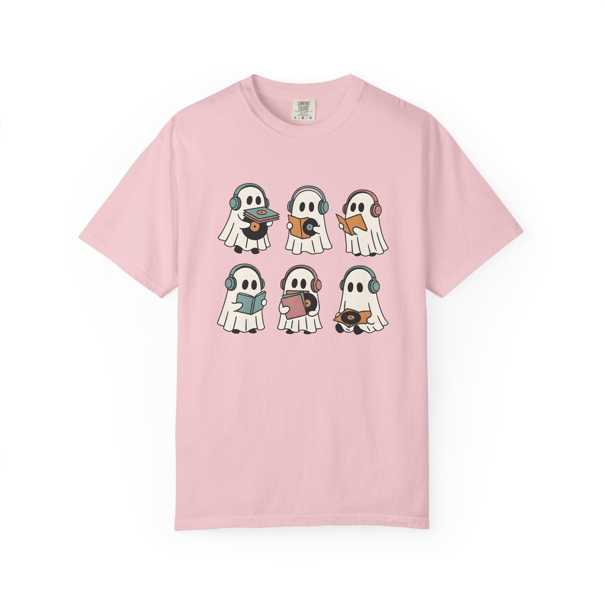 Ghost Music Shirt Halloween Unisex Gift Cartoon Tee Spirit product image 3