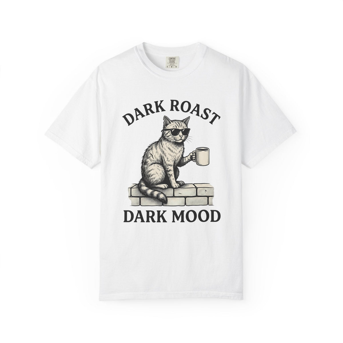 Cat Coffee Cup Shirt Coffee Feline Unisex Gift Retro Tee Mug T-Shirt Coffee Fan
