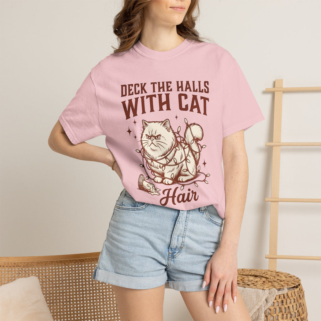 Grumpy Feline Shirt Cat Winter Unisex Gift Distressed Tee product image 12