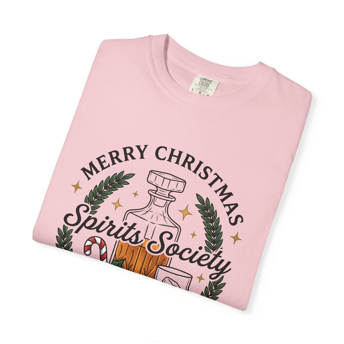 Bourbon Decanter Seasonal T-Shirt – Christmas Holiday Drink product image 11