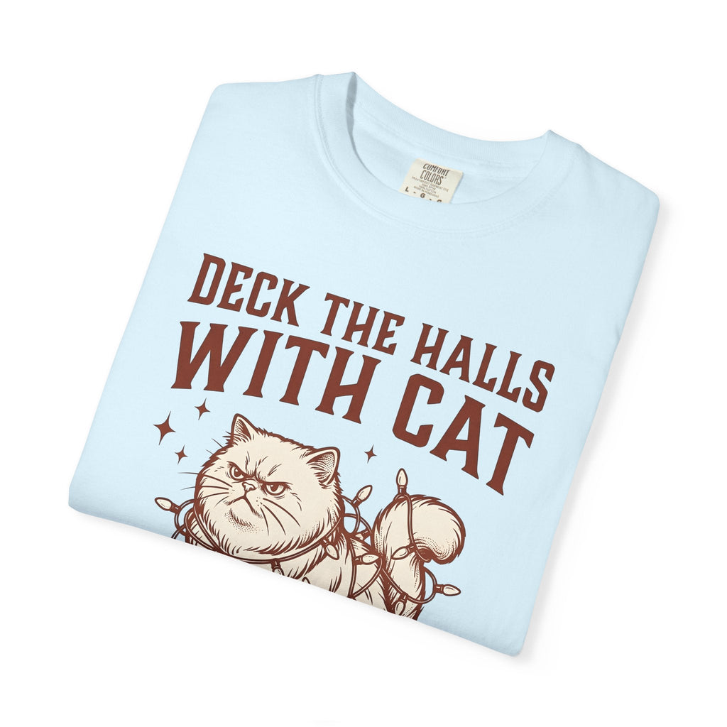 Grumpy Feline Shirt Cat Winter Unisex Gift Distressed Tee product image 8