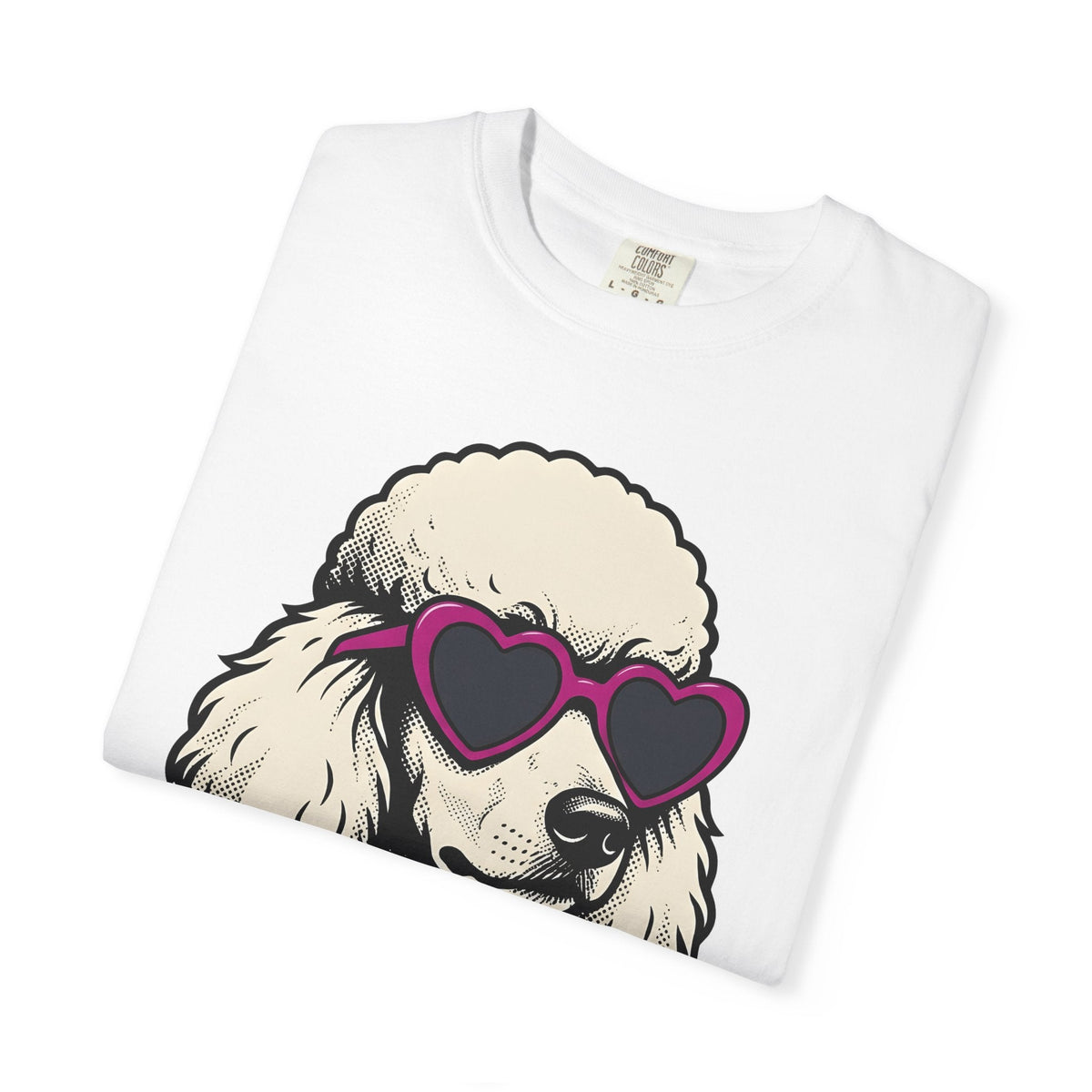Poodle Dog Shirt Fashion Gift Women Cartoon Tee T-Shirt Fan product image 5