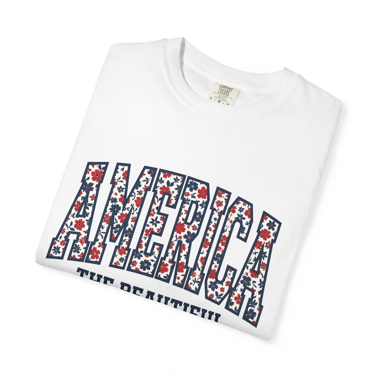Floral Stars Pattern Shirt 4th Of July Patriotic Unisex product image 5