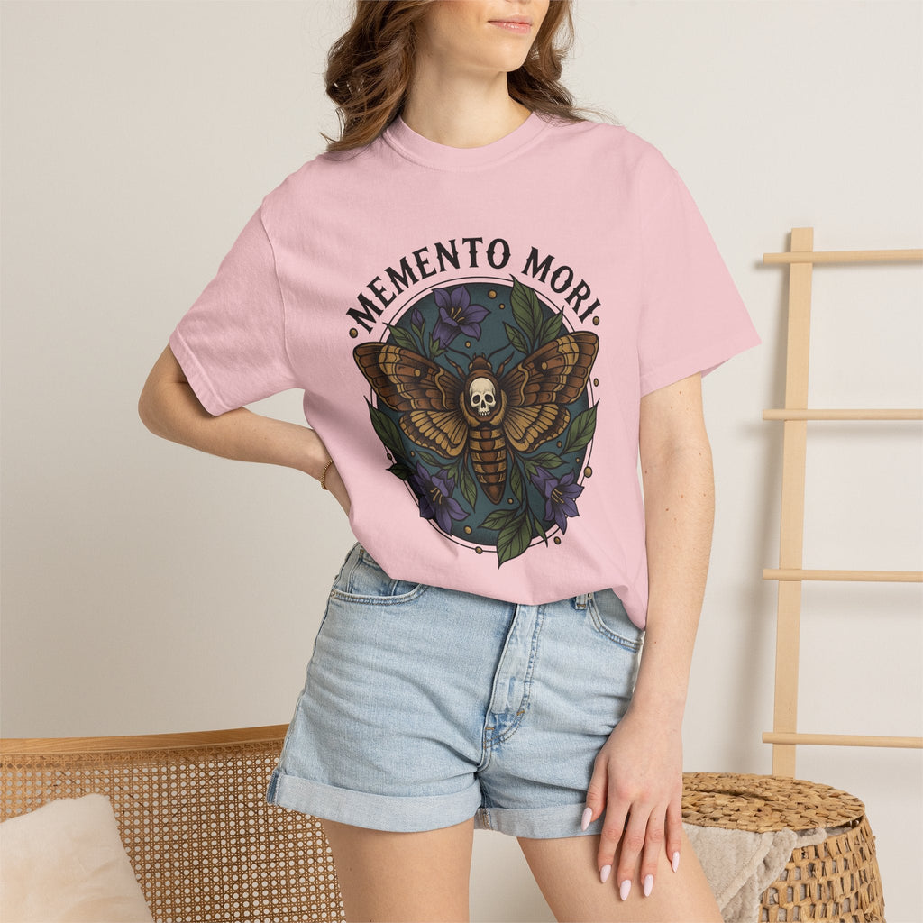 Death Moth Shirt Gothic Floral Gift Women Tattoo Tee product image 12