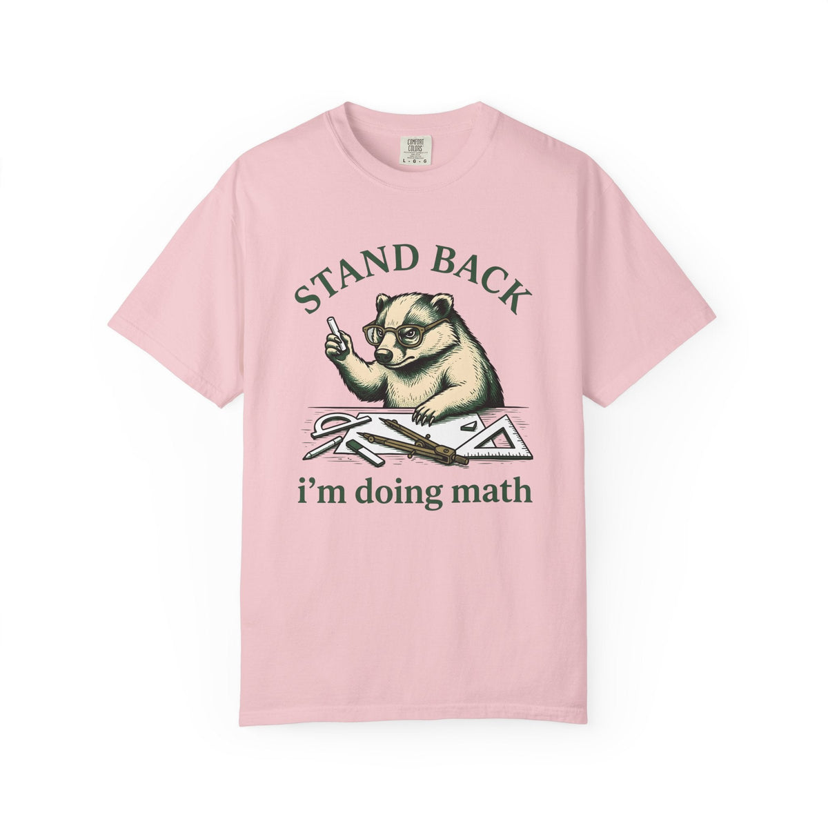 Badger Glasses Shirt Teachers Math Unisex Gift Hand Drawn product image 3