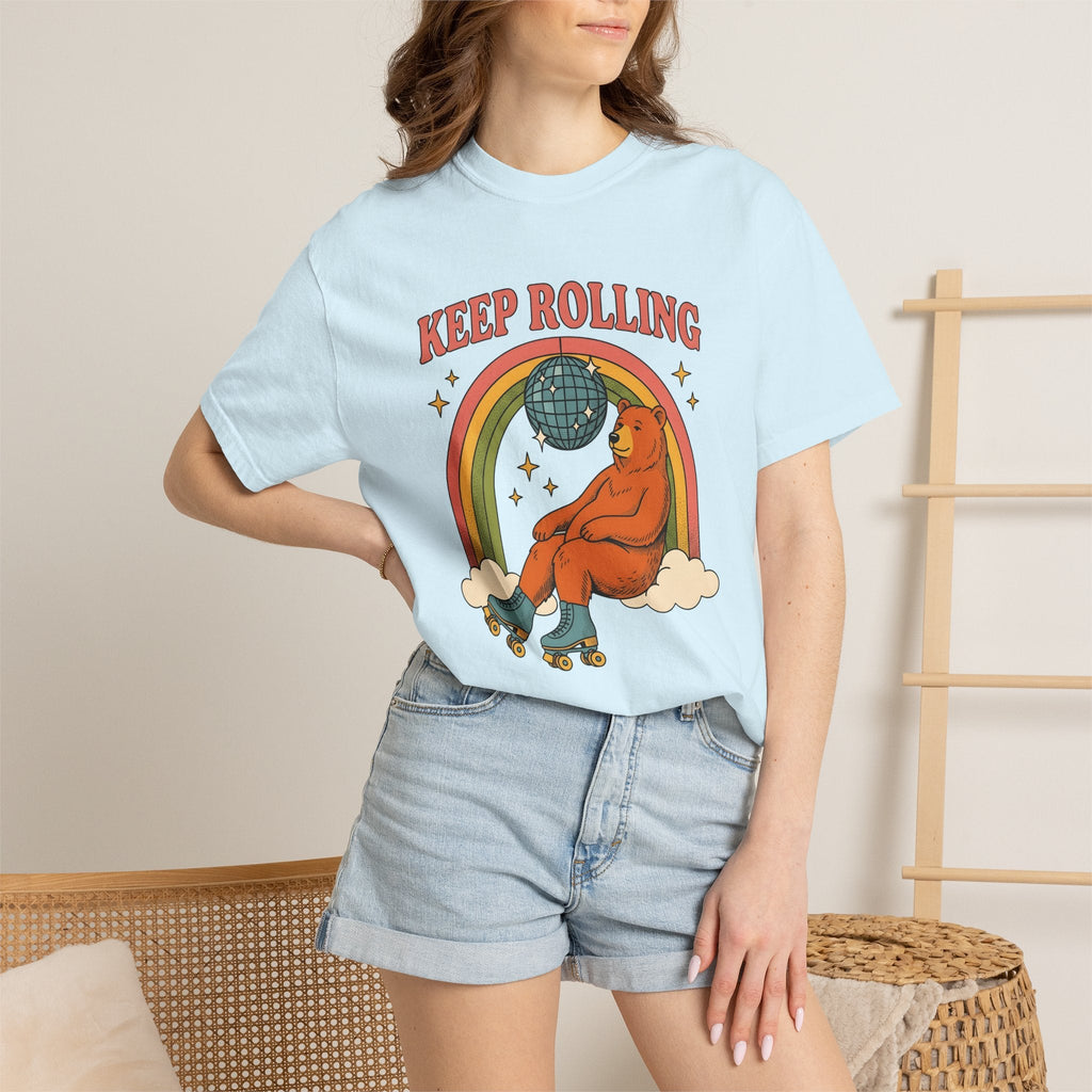 Skating Bear Shirt Sports Wildlife Unisex Gift Vintage Tee product image 9