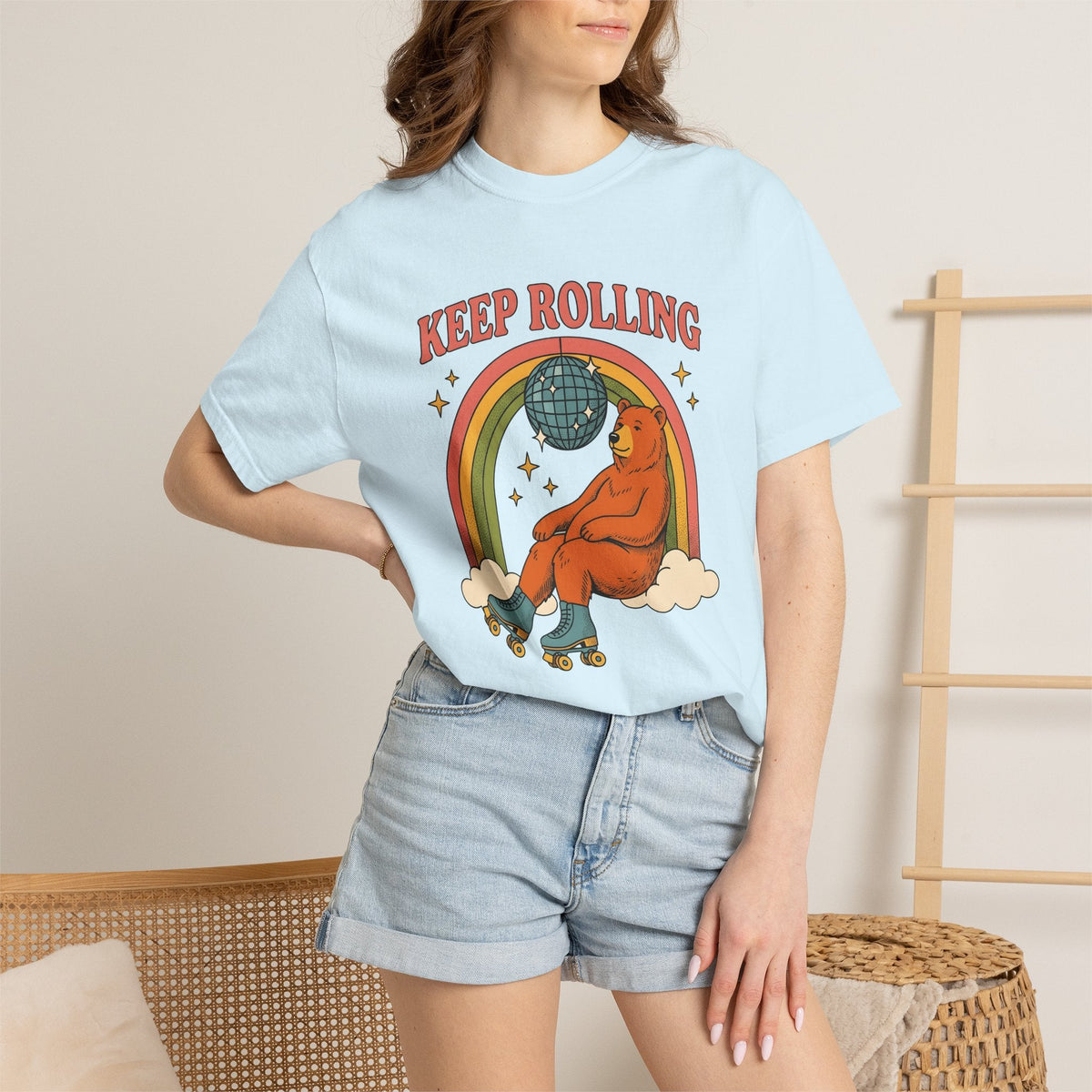 Skating Bear Shirt Sports Wildlife Unisex Gift Vintage Tee product image 9