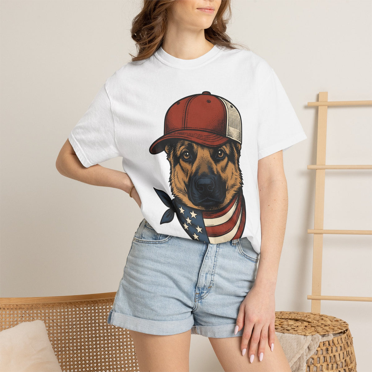 German Shepherd Dog Shirt America Patriotic Unisex Gift product image 6