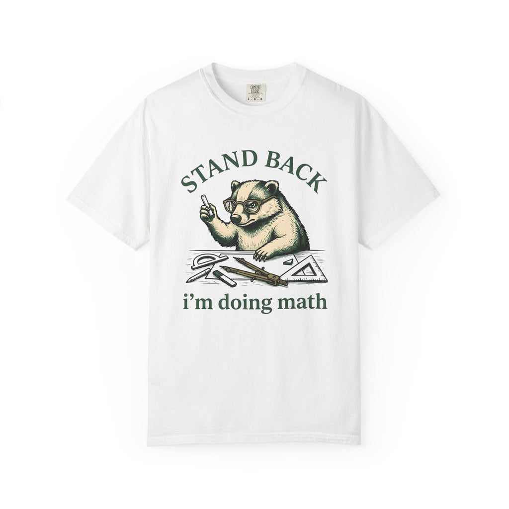 Badger Glasses Shirt Teachers Math Unisex Gift Hand Drawn product image 1