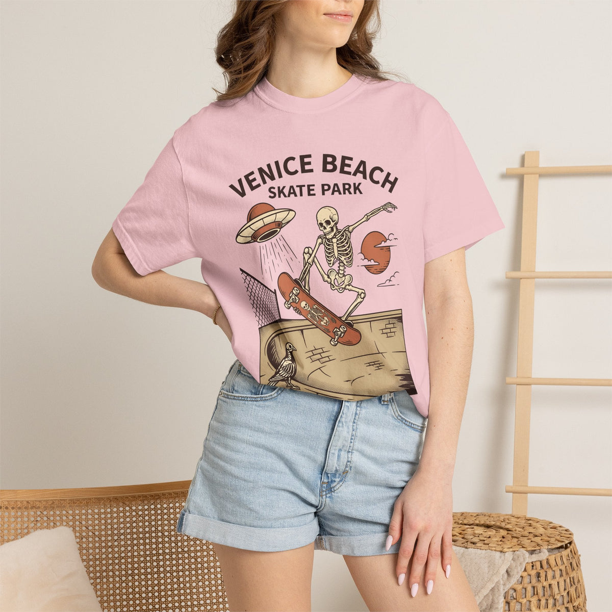 Skeleton Longboard Shirt Skateboarding Casual Wear Unisex product image 12
