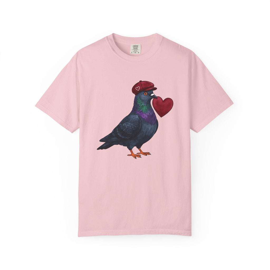 Pigeon Heart Shirt St. Valentines Day Love Unisex Gift product image 3