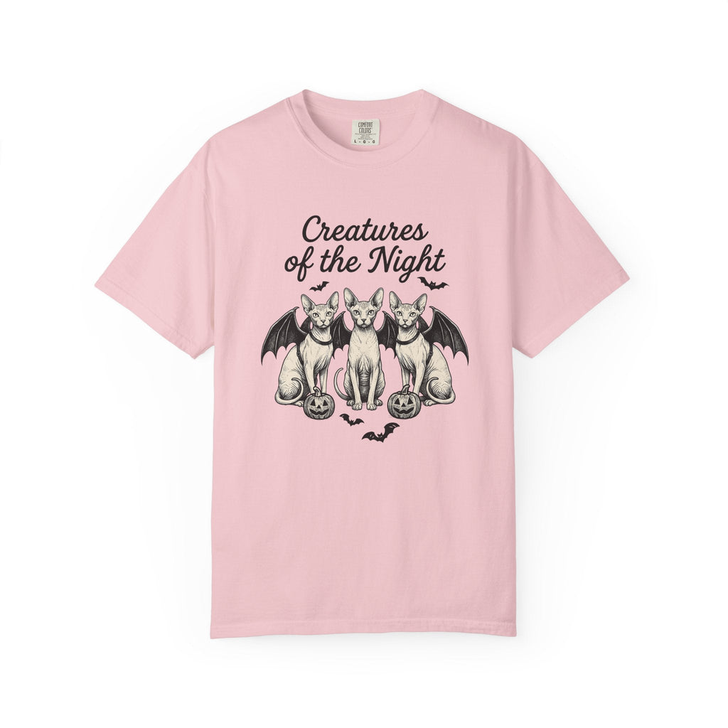 Sphynx Cat Bat Wings Shirt Autumn Unisex Gift Horror Tee product image 3