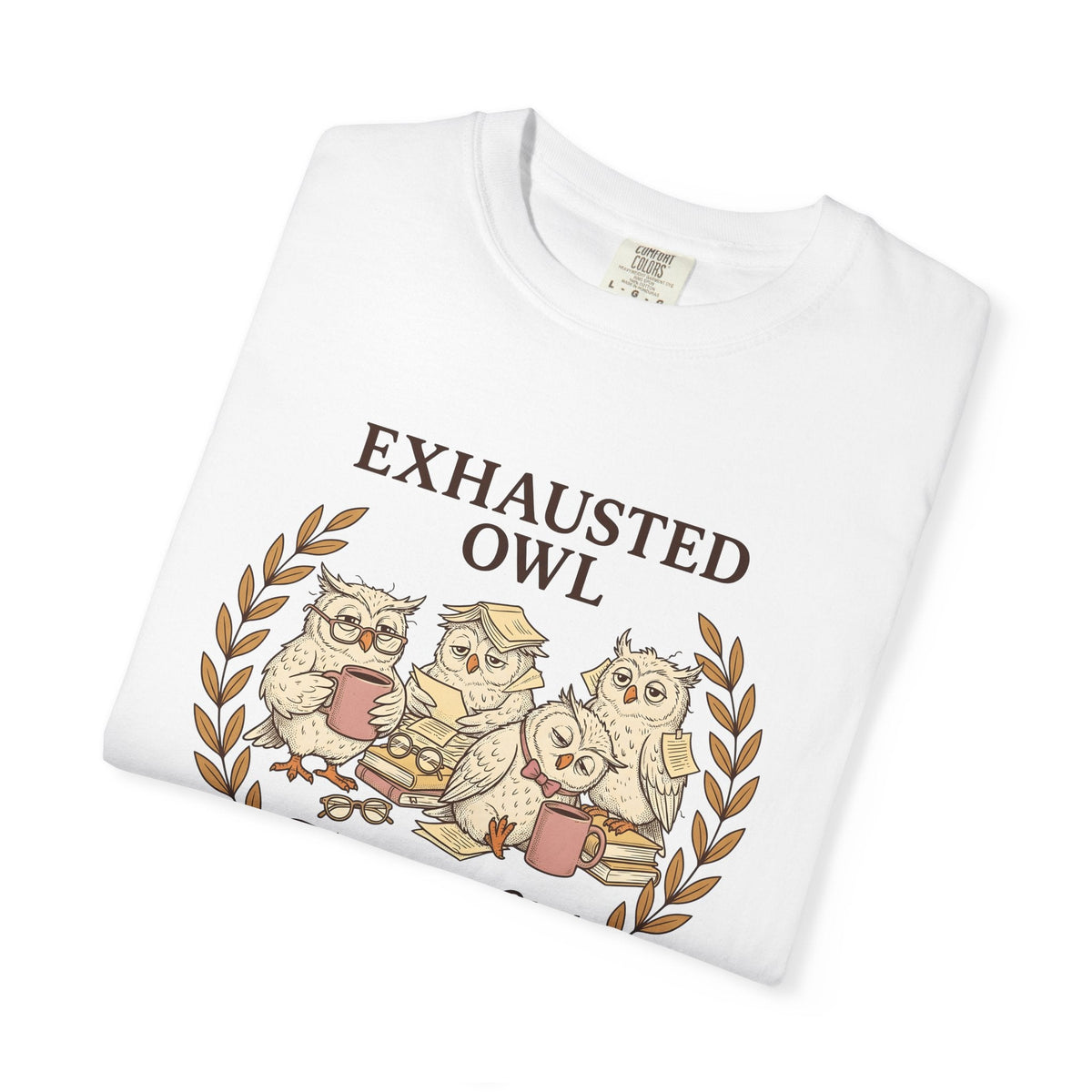 Sleepy Owls Line Art T-Shirt – Funny Teacher Educator product image 5