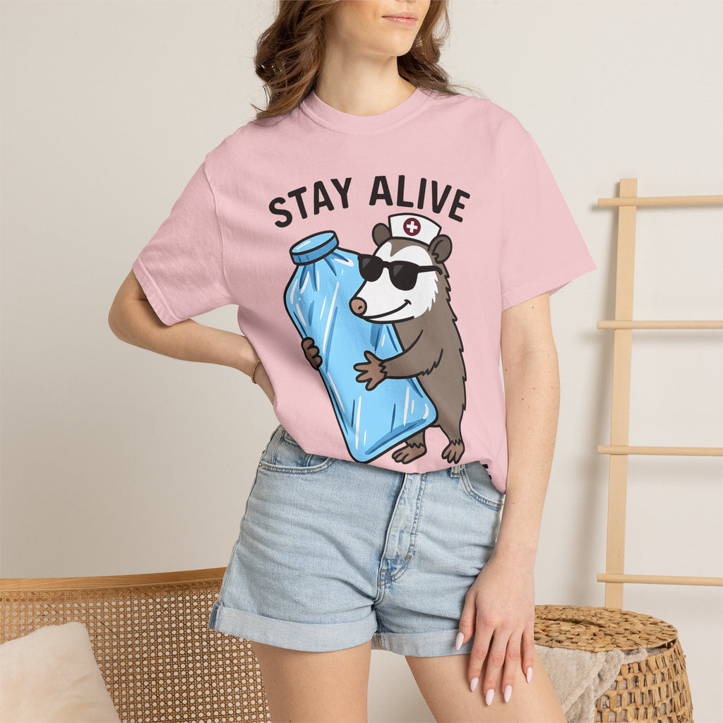 Opossum Nurse Shirt Nurses Humor Unisex Gift Cartoon Tee product image 12