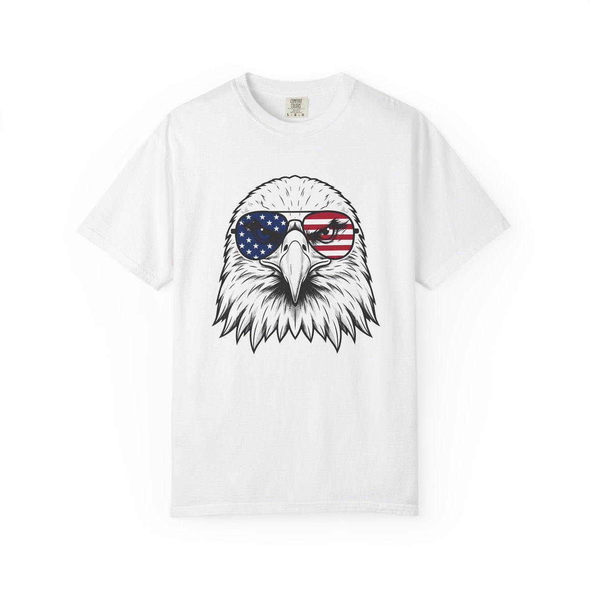 Bald Eagle Shirt America Flag Unisex Gift Illustration Tee product image 1
