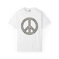 Wild Cat Peace Sign Shirt Animal Print Vintage Gift Women product image 1