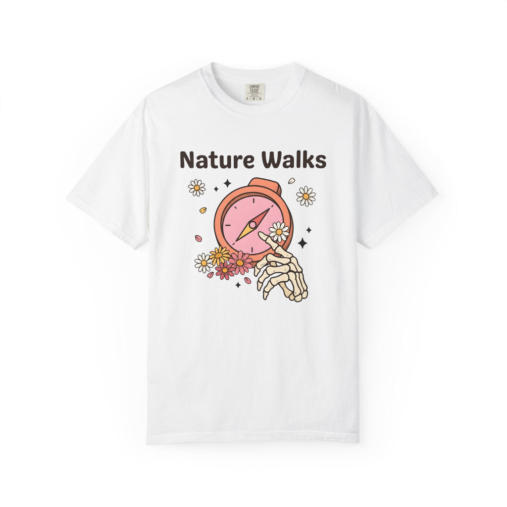 Compass Skeleton Hand Shirt Hiking Floral Unisex Gift product image 1