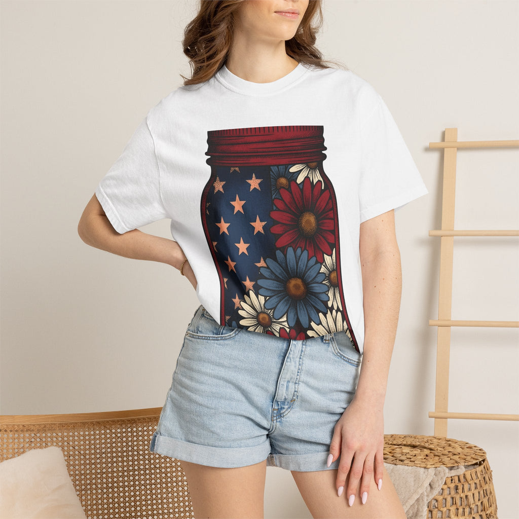 Jar Bouquet Shirt America Freedom Unisex Gift Old-Fashioned product image 6