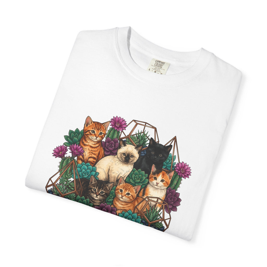 Cats Cluster Shirt Cat Bouquet Gift Women Leafy Tee Kittens product image 5