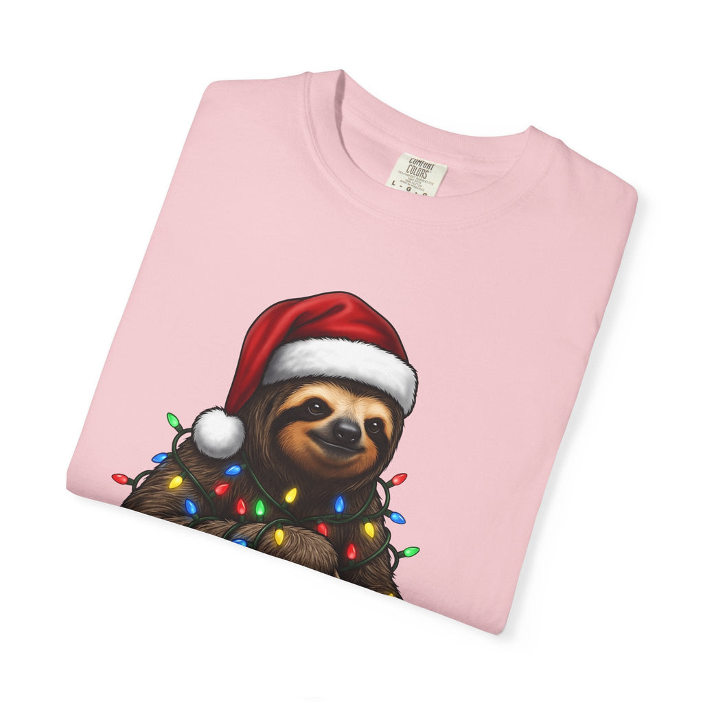 Sloth Holiday Hat Shirt Christmas Creatures Unisex Gift Animation Tee Sloth Hat