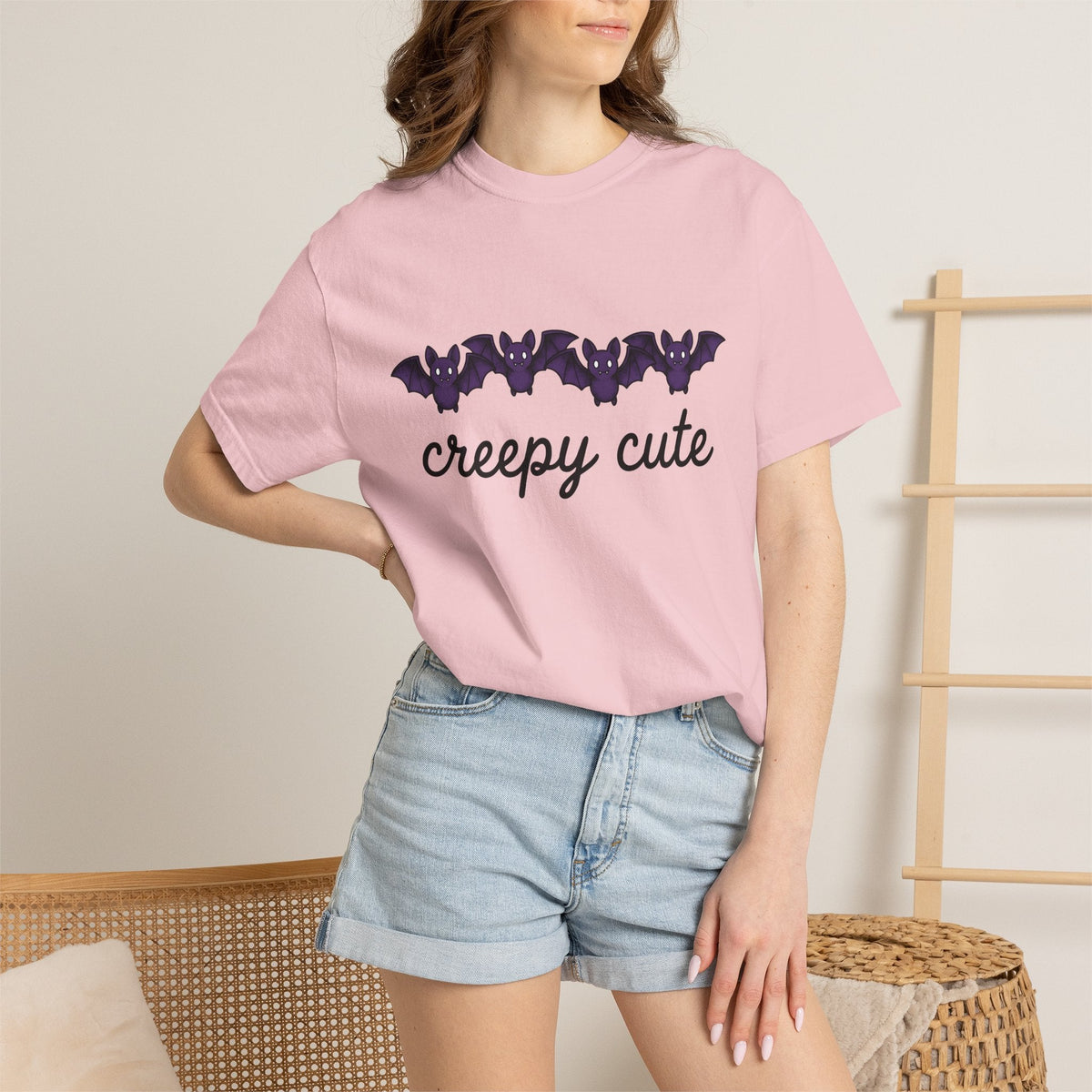 Bat Drawing Shirt Halloween Alternative Unisex Gift Cartoon product image 12