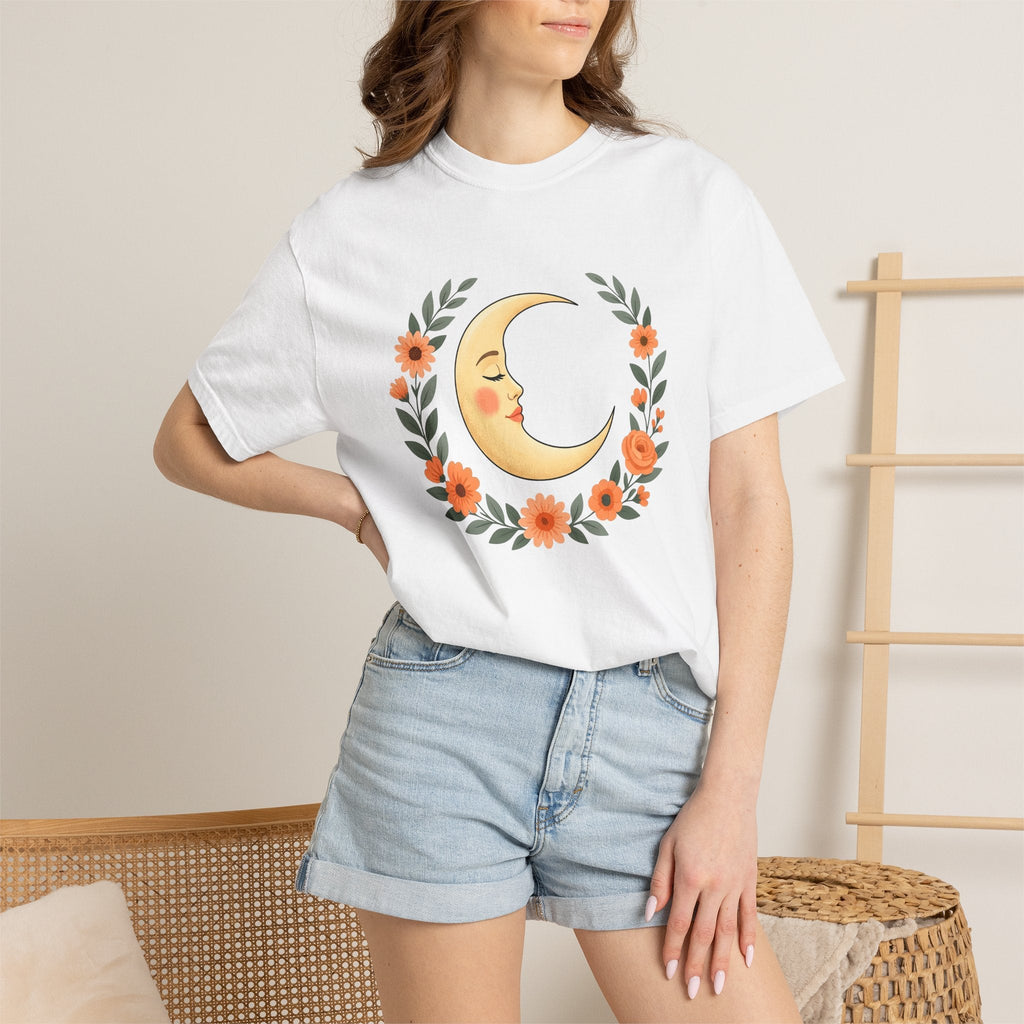 Crescent Moon Shirt Boho Chic Astrology Unisex Gift Hippie product image 6