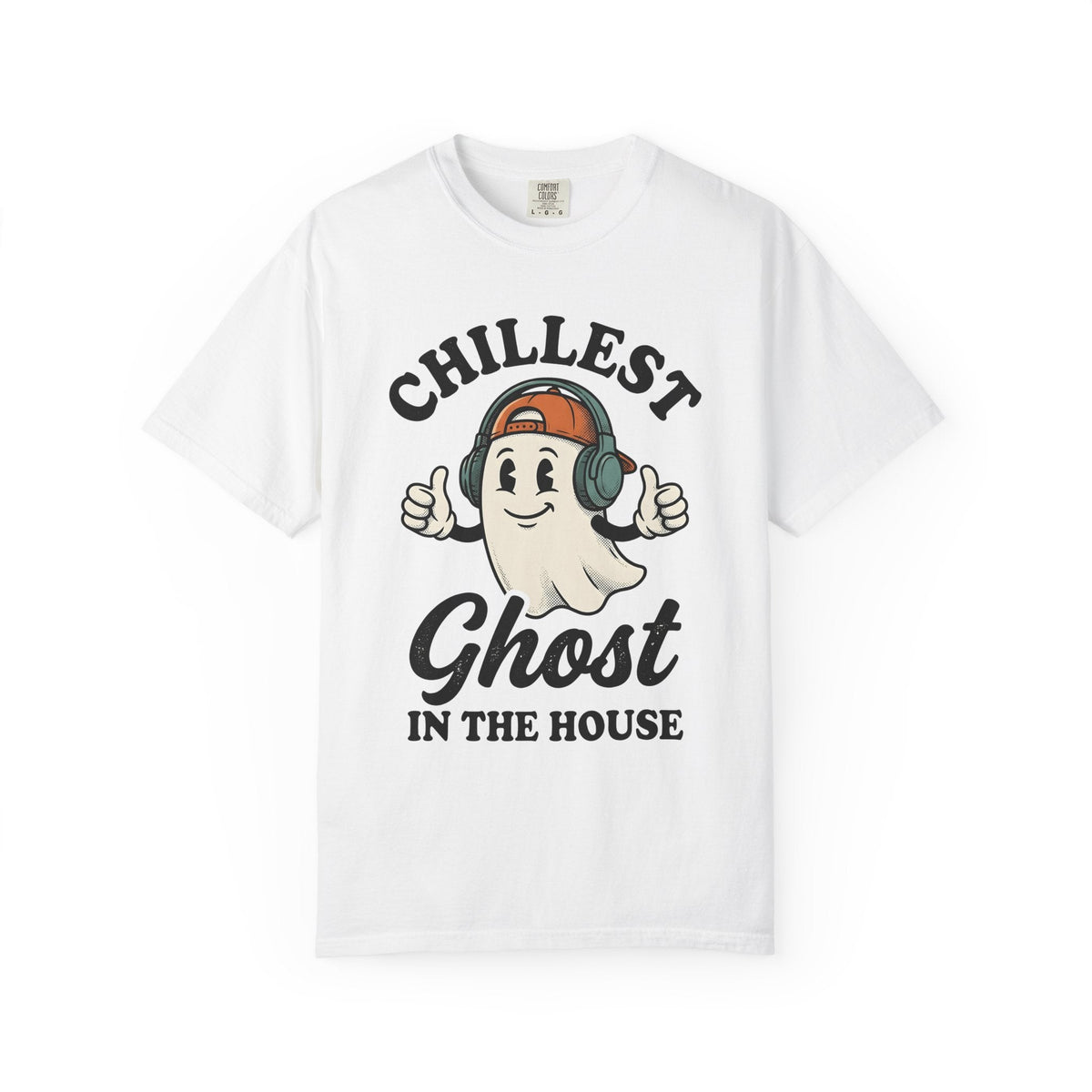 Ghost Clipart Shirt Halloween Joke Unisex Gift Retro Tee product image 1