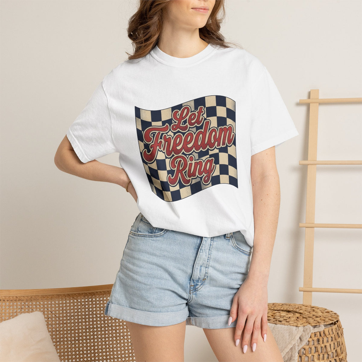 Flag Checkered Shirt America Independence Unisex Gift product image 6