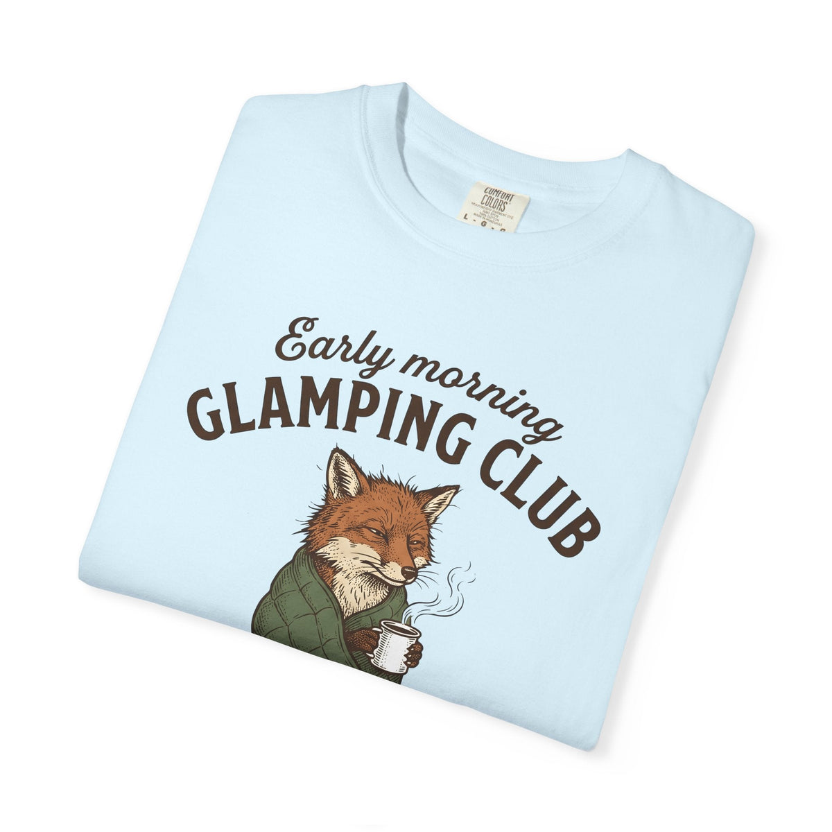 Fox Coffee Shirt Camping Animal Unisex Gift Hand Drawn Tee product image 8