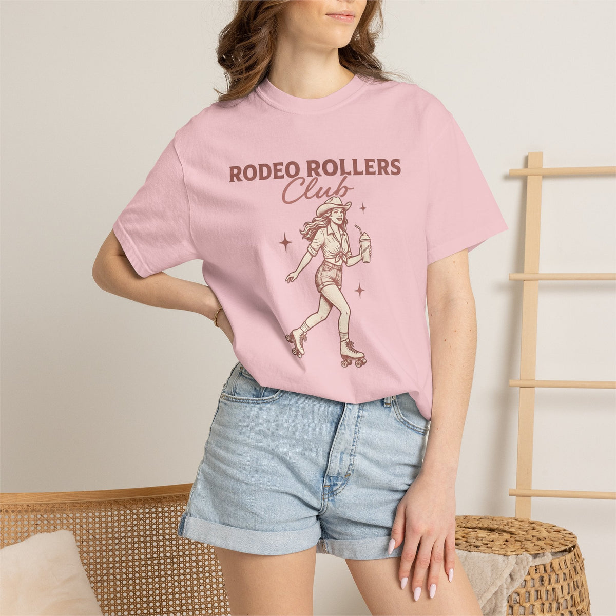 Cowgirl Roller Skates Shirt Retro Gift for Women Vintage Tee product image 12