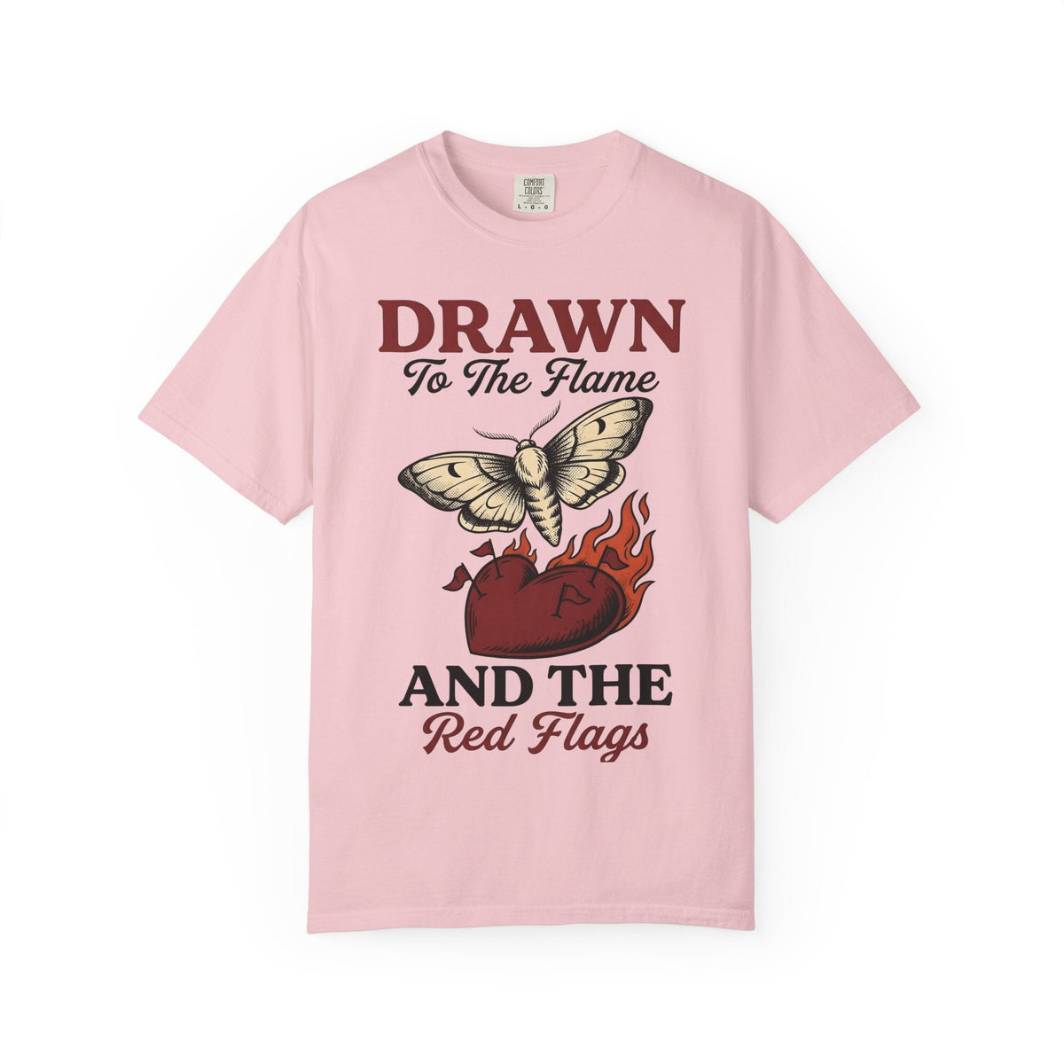 Moth Love Flame Shirt St. Valentine's Day Comedy Unisex product image 3
