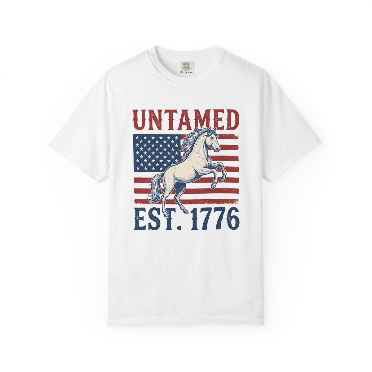 Patriotic Horse Shirt America Western Unisex Gift Vintage product image 1