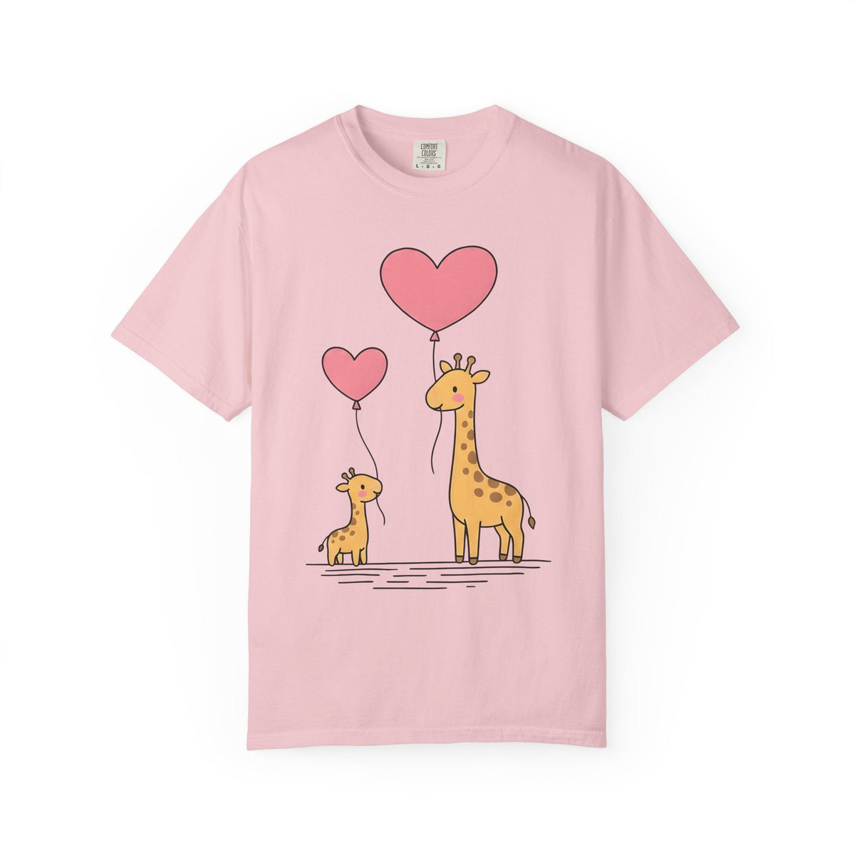 Giraffe Pair Shirt Animals Affection Unisex Gift Sweet Tee product image 3