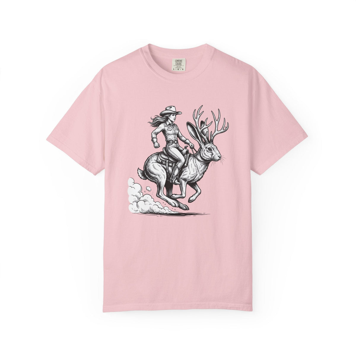 Jackalope Cowgirl Shirt Cowboy Gift for Women Sketch Tee product image 3