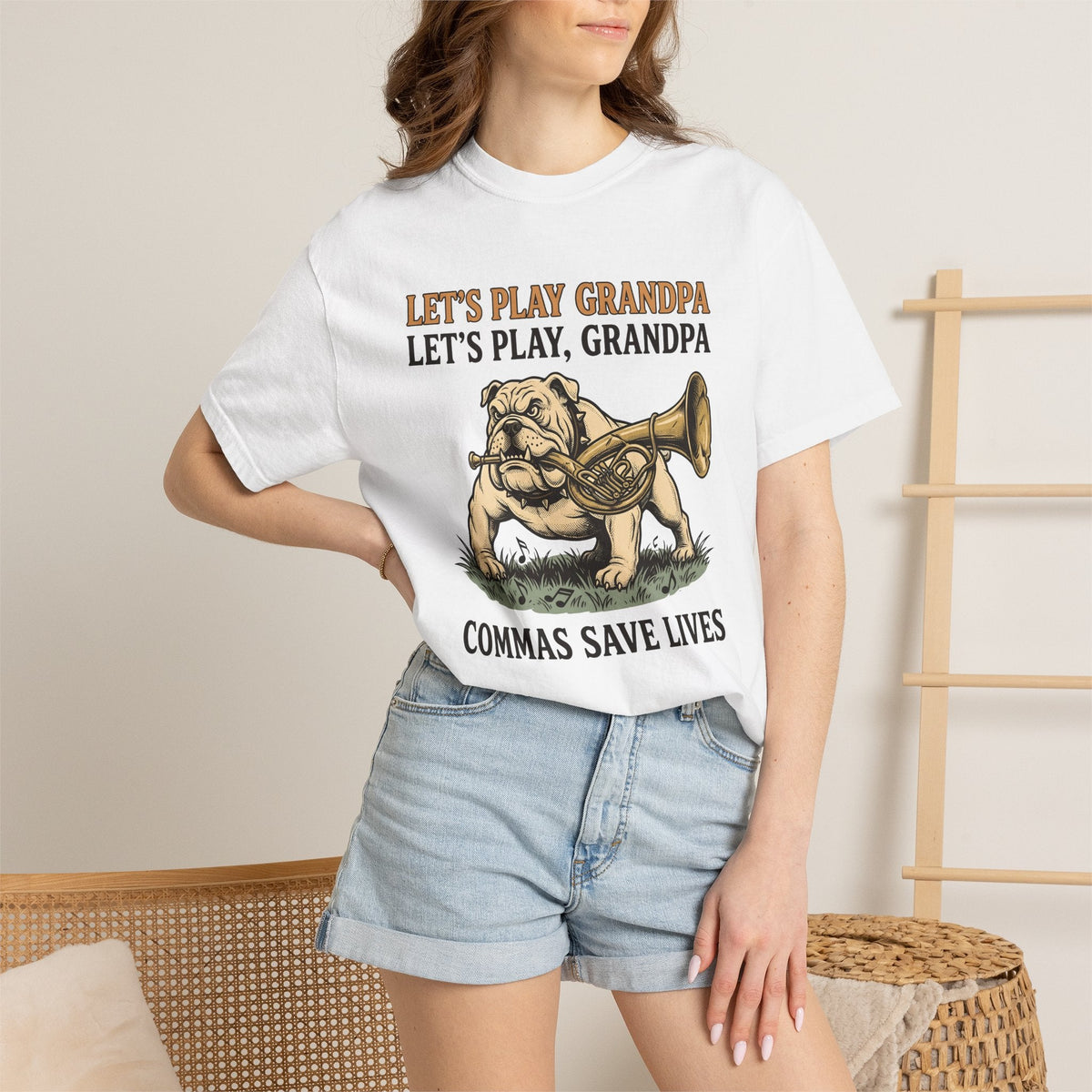 Bulldog Tuba Shirt Teachers Education Unisex Gift Old product image 6